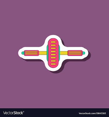 Paper sticker on stylish background sports vector image