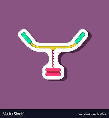 Paper sticker on stylish background sports vector image
