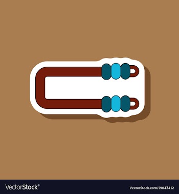 Paper sticker on stylish background sports vector image