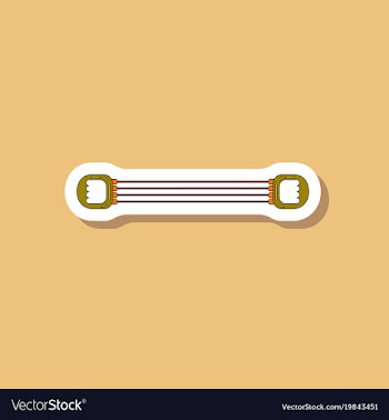 Paper sticker on stylish background sports vector image