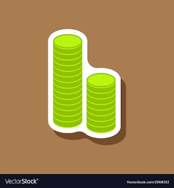 Paper sticker on stylish background stacks of vector image