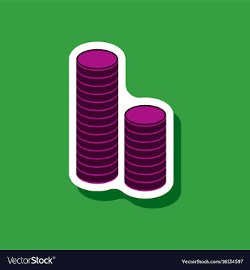 Paper sticker on stylish background stacks of vector image