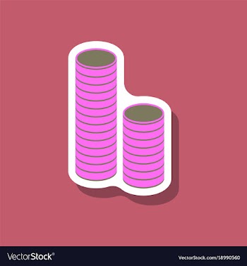 Paper sticker on stylish background stacks of vector image