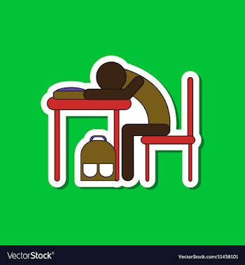 Paper sticker on stylish background student vector image