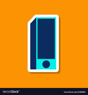 Paper sticker on stylish background subwoofer vector image