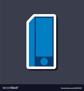 Paper sticker on stylish background subwoofer vector image
