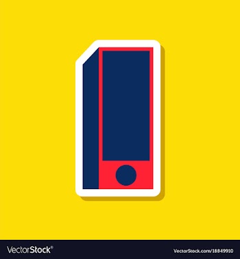 Paper sticker on stylish background subwoofer vector image