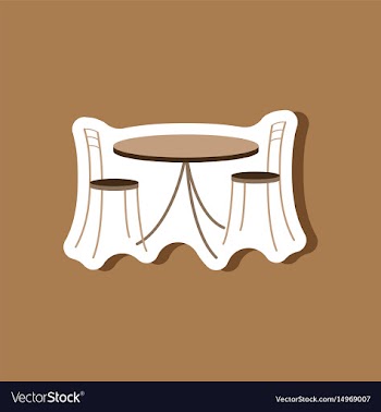 Paper sticker on stylish background table and vector image