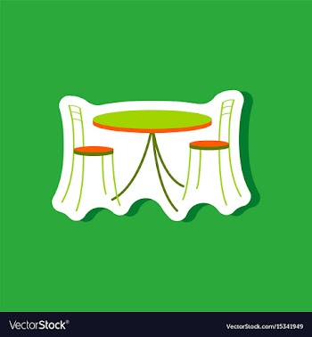 Paper sticker on stylish background table and vector image