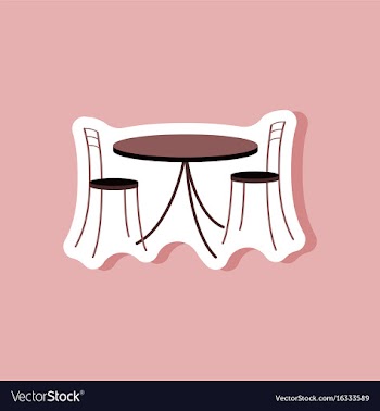 Paper sticker on stylish background table and vector image