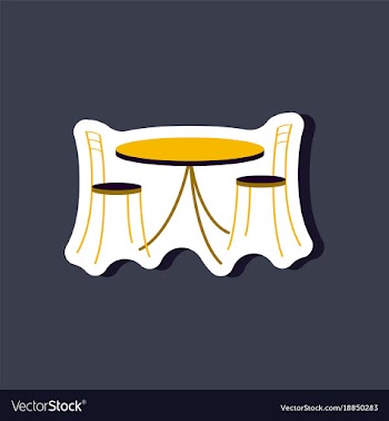 Paper sticker on stylish background table and vector image