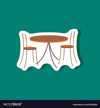 Paper sticker on stylish background table and vector image