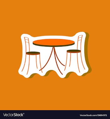 Paper sticker on stylish background table and vector image