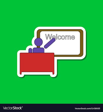 Paper sticker on stylish background table board vector image