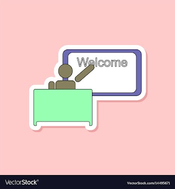 Paper sticker on stylish background table board vector image