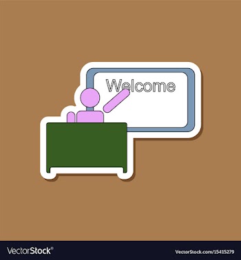 Paper sticker on stylish background table board vector image