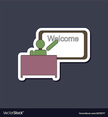 Paper sticker on stylish background table board vector image
