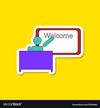 Paper sticker on stylish background table board vector image