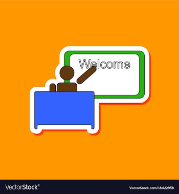 Paper sticker on stylish background table board vector image