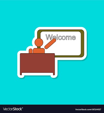 Paper sticker on stylish background table board vector image