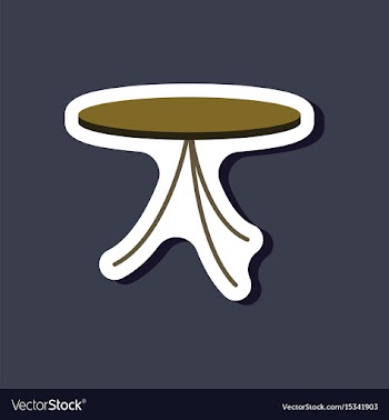 Paper sticker on stylish background table vector image