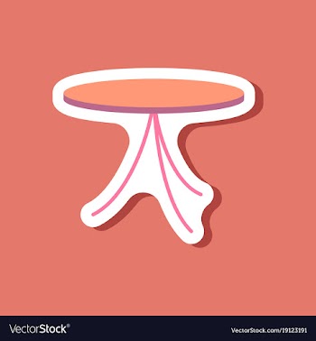 Paper sticker on stylish background table vector image