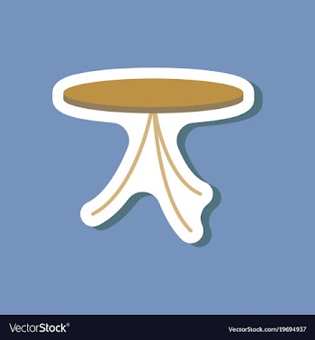 Paper sticker on stylish background table vector image
