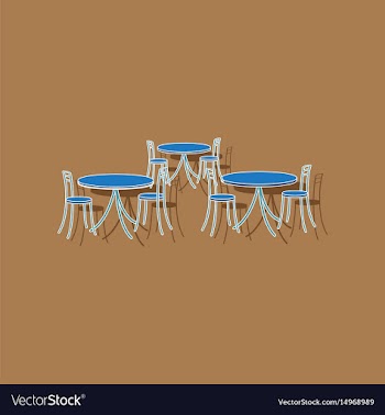 Paper sticker on stylish background tables and vector image