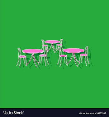 Paper sticker on stylish background tables and vector image