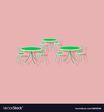 Paper sticker on stylish background tables and vector image