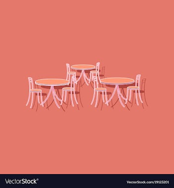Paper sticker on stylish background tables and vector image