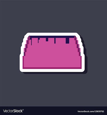 Paper sticker on stylish background tacos vector image