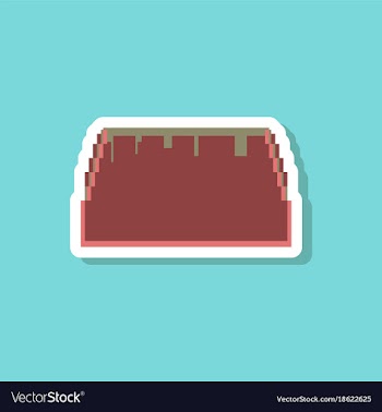 Paper sticker on stylish background tacos vector image
