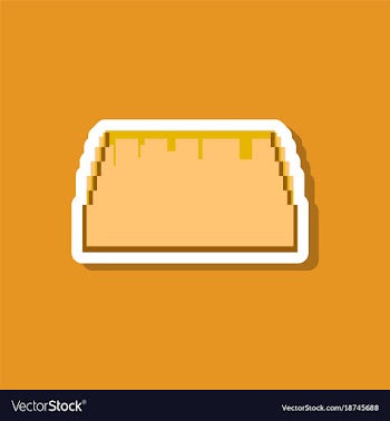 Paper sticker on stylish background tacos vector image