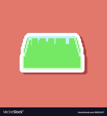 Paper sticker on stylish background tacos vector image