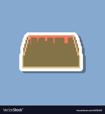 Paper sticker on stylish background tacos vector image