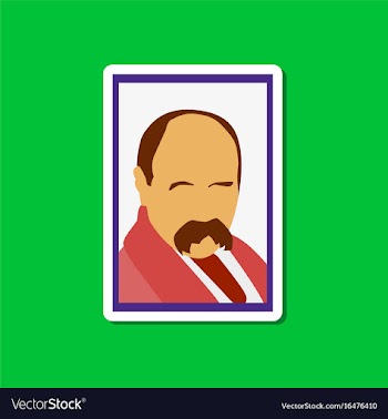Paper sticker on stylish background taras vector image