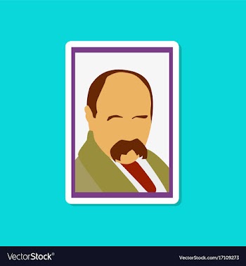 Paper sticker on stylish background taras vector image