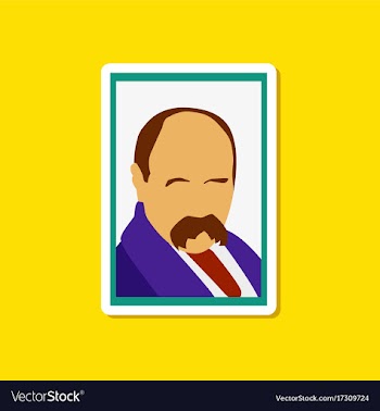 Paper sticker on stylish background taras vector image