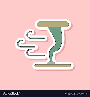 Paper sticker on stylish background tornado vector image