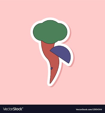 Paper sticker on stylish background tornado vector image