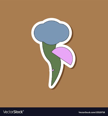 Paper sticker on stylish background tornado vector image