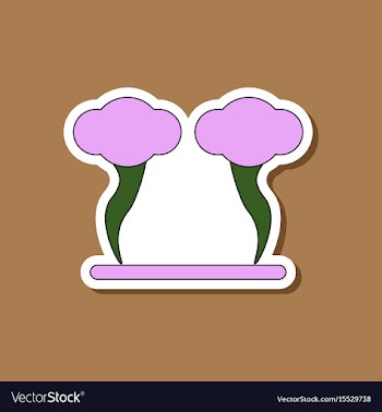 Paper sticker on stylish background tornado vector image