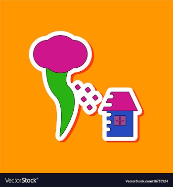 Paper sticker on stylish background tornado vector image
