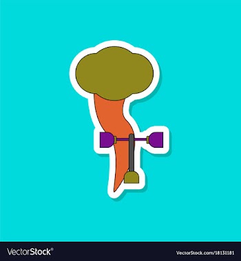 Paper sticker on stylish background tornado vector image