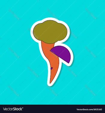 Paper sticker on stylish background tornado vector image