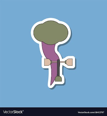 Paper sticker on stylish background tornado vector image