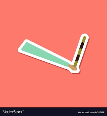 Paper sticker on stylish background traffic cops vector image