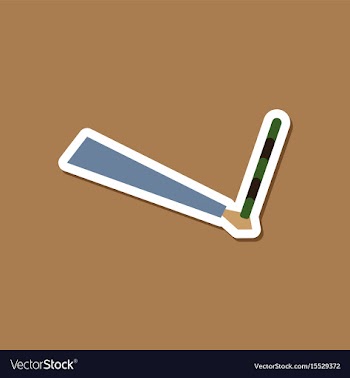 Paper sticker on stylish background traffic cops vector image