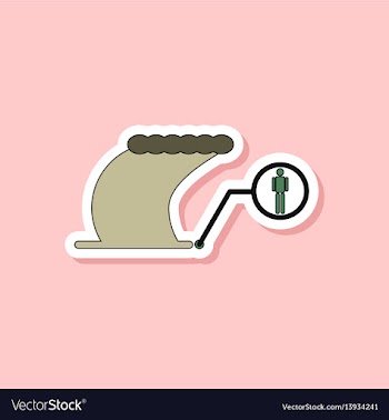 Paper sticker on stylish background tsunami vector image